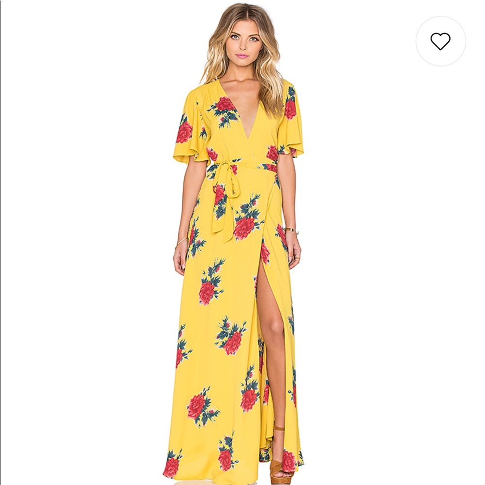 Privacy Please wrap maxi dress